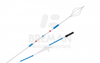 Корзина для разрушения и захвата камней "НАБОР MINI-CATCH", NITINOL, 4 струны, корзина в ЭРХПГ-катетере с нитевидным кончиком, с каналом для подачи контрастного вещества, не пригодна для литотрипсии, одноразовая, диаметр 2,3 мм, длина 200 см